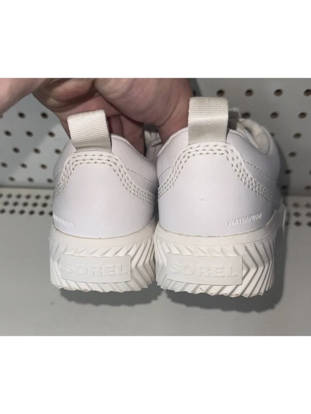 Sorel Ona Ave Low Womens Leather Waterproof Casual Shoes Sneakers Size 6.5 White